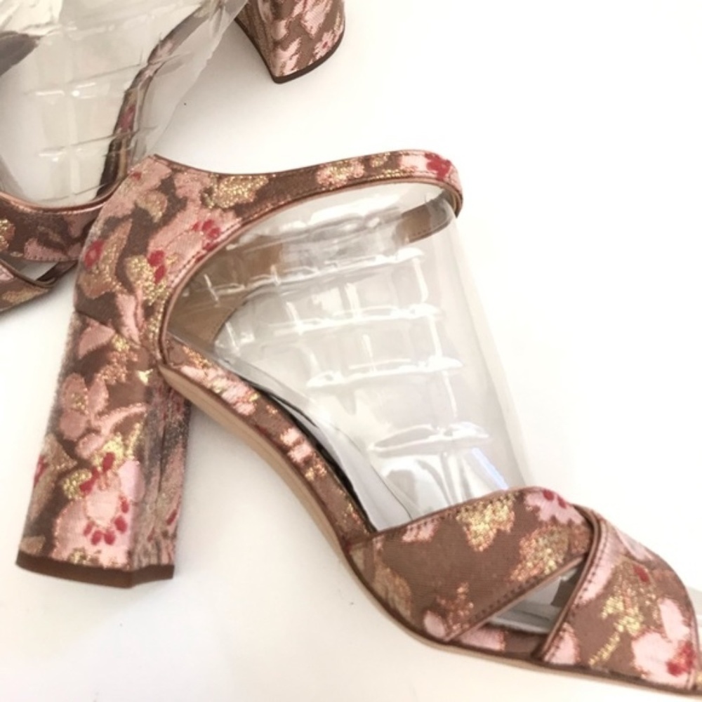 Sam Edelman Orlane Tapestry Rose Sandals Ankle Strap Open Toe Sizes 9.5 & 10 - Picture 8 of 8